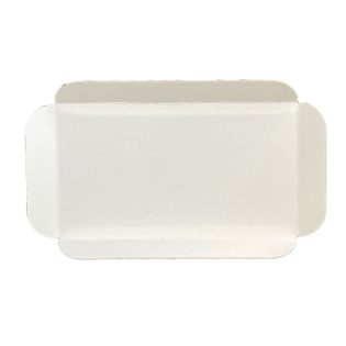 Cubeta cartón base blanca rectangular para pastelería Lyon